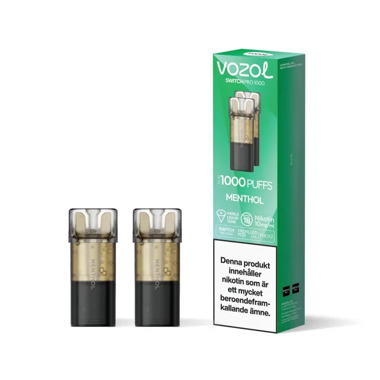 Menthol 10mg - Vozol Switch Poddar 2-pack