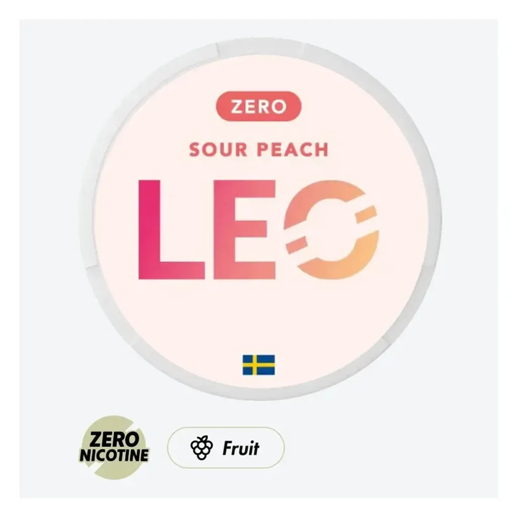 LEO Zero - Sour Peach Nikotinfritt snus