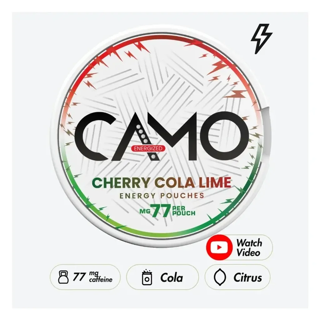 CAMO Energy Koffeinsnus 77mg - Cherry Cola Lime