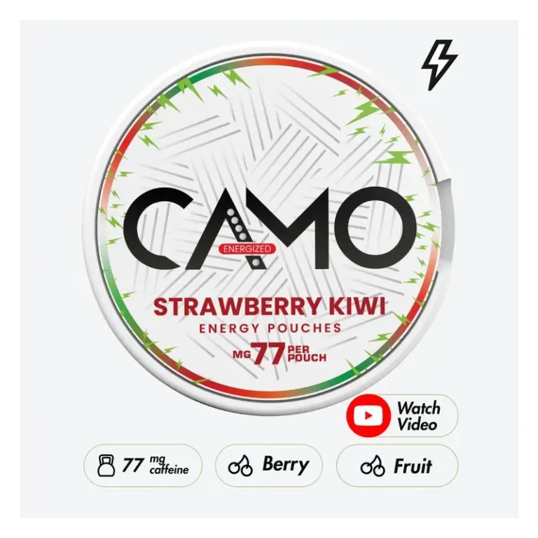 CAMO Energy Koffeinsnus 77mg - Strawberry Kiwi