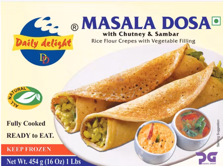 Daily Delight Frozen Masala Dosa - 454g