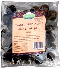 PANI Torkad Lime Svart 150g