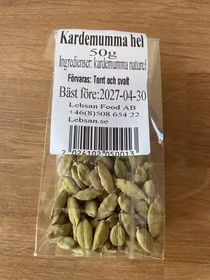 Green Cardamom 50 grams / kardemumma Hel 50 grams