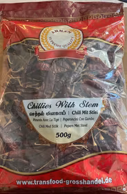 Annam Dried Chillies with Stem 500 grams