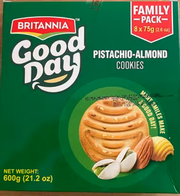 Britannia Good Day Pista Almond 600 grams