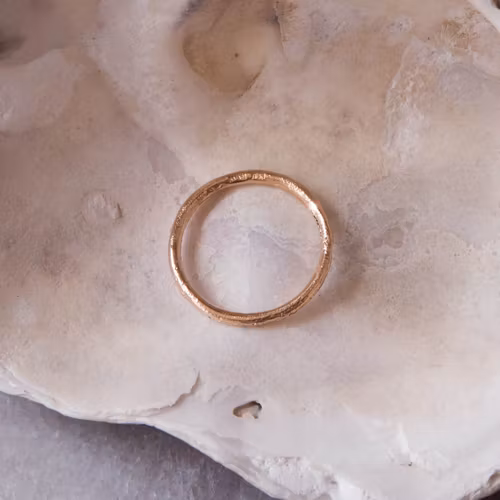 ''Guldfrost'' Sandcasted 18k Red Gold Ring