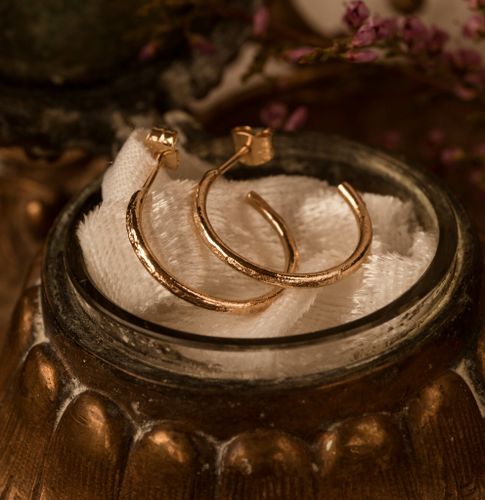 ''Guldfrost'' Earrings 18k Red Gold