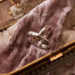 ''Vala'' Hammered Silver Ring