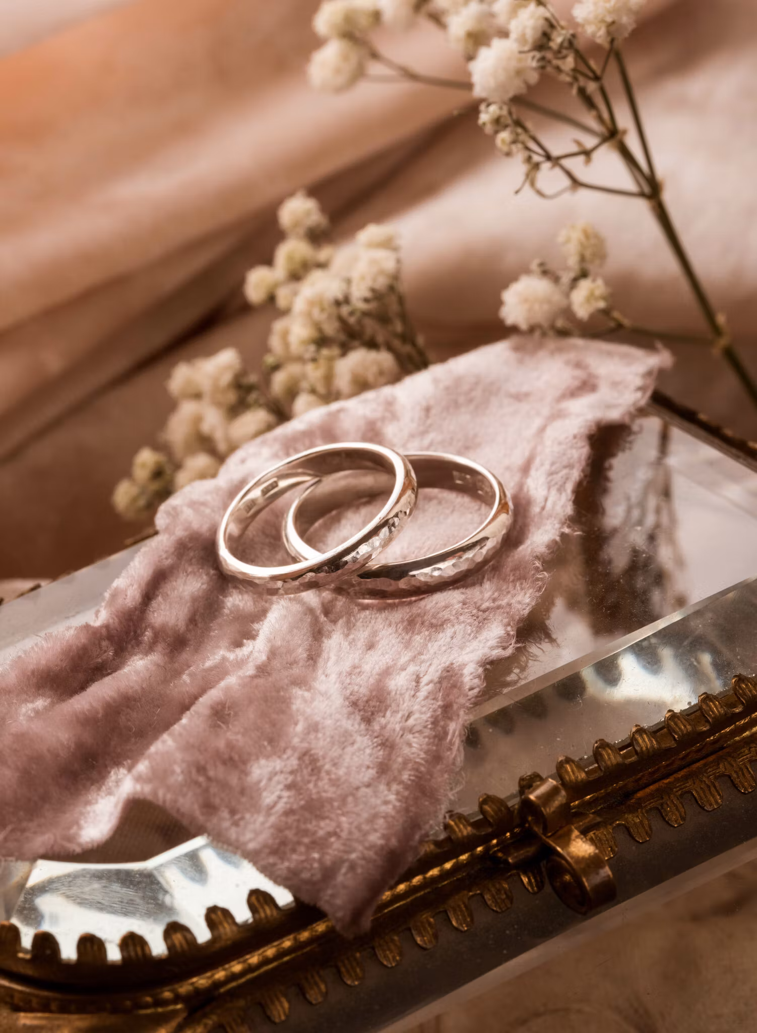 ''Vala'' Hammered Silver Ring