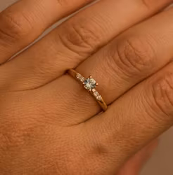 ''Skog'' Sand Casted 18k Red Gold Ring