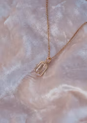 Swedish Rock Crystal Pendant 14k Yellow Gold