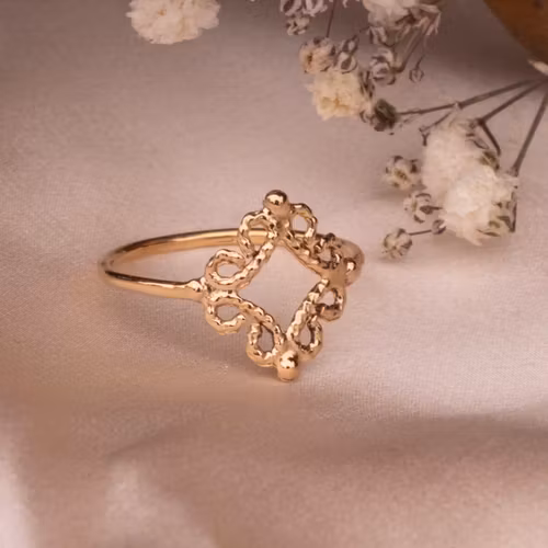 ”Fri” 18k Red Gold Ring