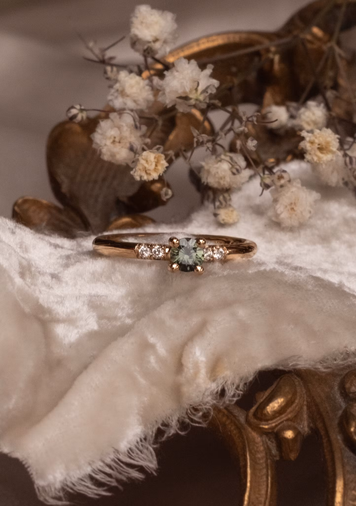 ''Skog'' 18k Red/White Gold Ring