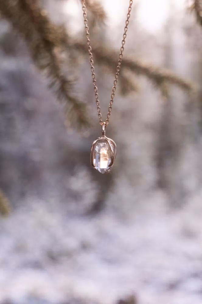 Swedish Rock Crystal 18k Gold