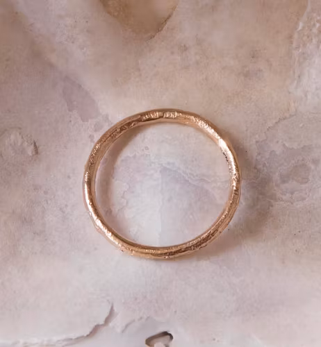''Guldfrost'' Sandcasted 18k Red Gold Ring