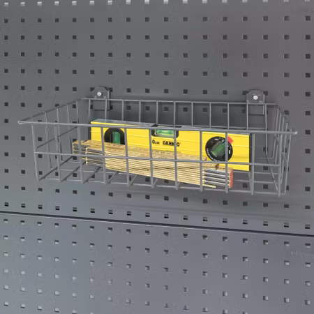 Förvaringskorg till verktygstavla 385x180x100 mm