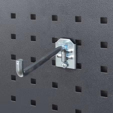 Enkelkrok kraftig till verktygstavla 150 mm
