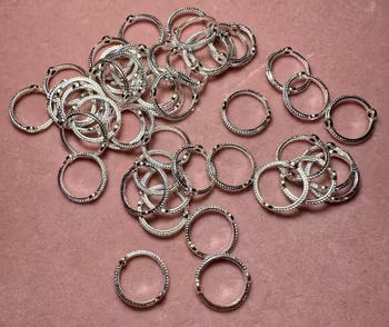 Pärlbur i Silver för 10 mm pärla 50 st