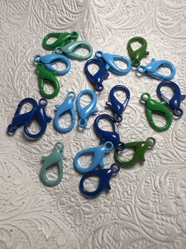 Klolås 16mm Blå mix 20 st