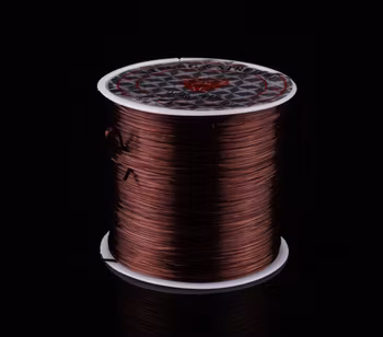 Elastisk tråd Brun 100 m