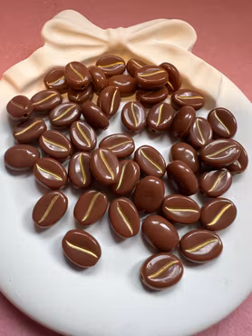 Akrylpärla Kaffeböna 50 st