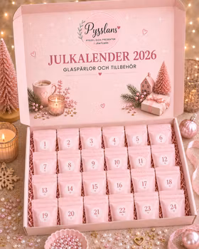 Pysslans Julkalender 2026 - Glaspärlor och tillbehör