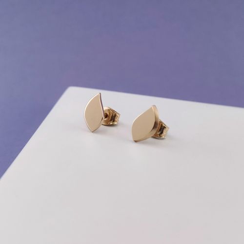 Petal Shadow Earrings in 18k Gold