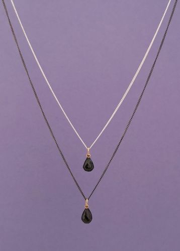 Minima Pendant with Black Spinel