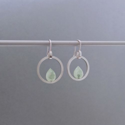 Luminare Earrings with Prehnite