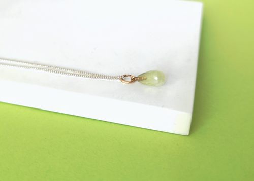 Minima Pendant with Prehnite
