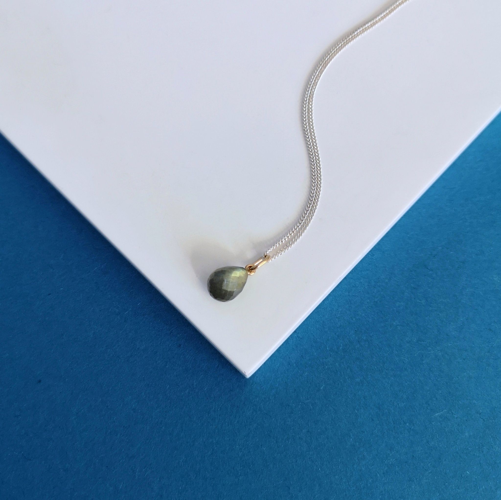 Minima Pendant with Labradorite