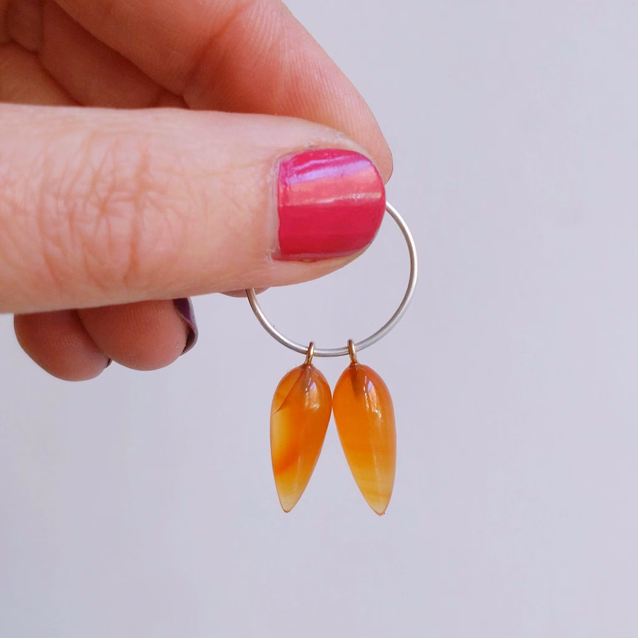 Tetra Smooth Carnelian points