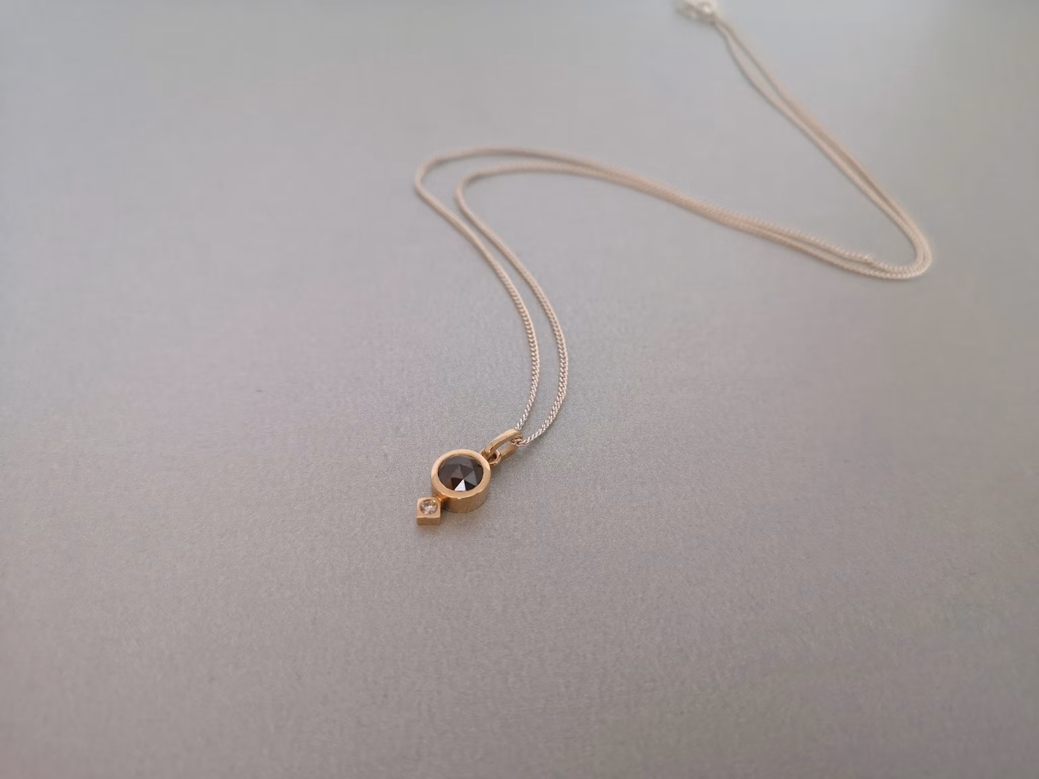 Stella Pendant with Black Diamond