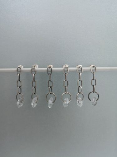 Petra Earrings with Tourmalated Quartz