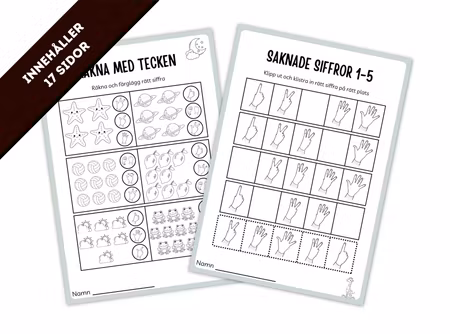 Siffror & Bokstäver - Teckenspråk