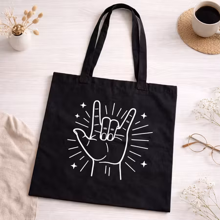 Tygkasse - Teckenspråk power