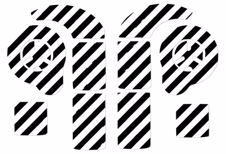 Nucleus 7- Svarta diagonalränder