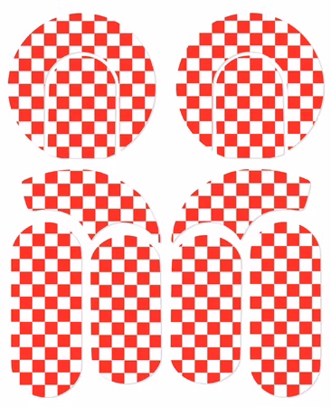 Sonnet 3 - Schackrutor röd