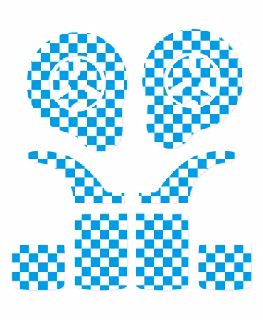 Nucleus 8 - Schackrutor blå