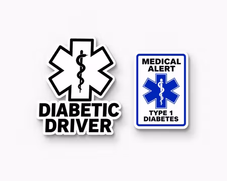 Klistermärken Diabetes - 4 pack