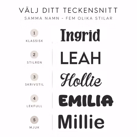 Personliga vantar med namn 2-pack