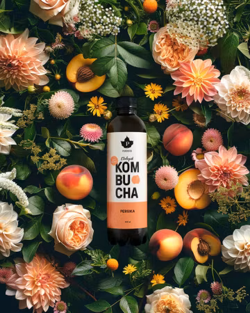 Ekologisk Kombucha Persika - 400 ml