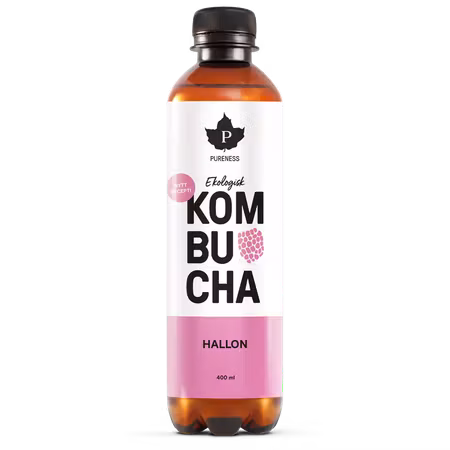 Ekologisk Kombucha Hallon - 400 ml