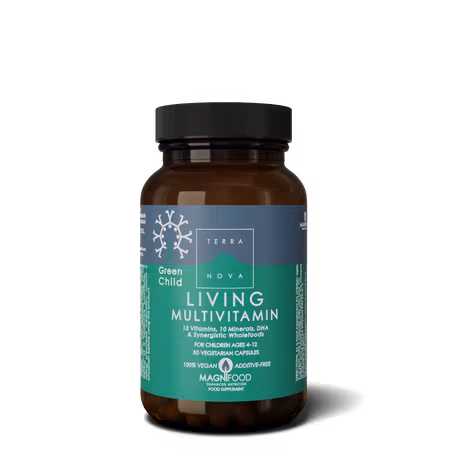 Terranova Green Child Living Multivitamin, 50kaps