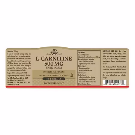 L-Carnitine 500 mg 30t