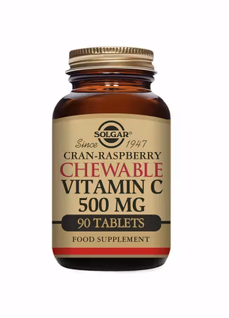Chewable Vitamin C 500mg Natural Cran- Raspberry Flavour Chewable 90t