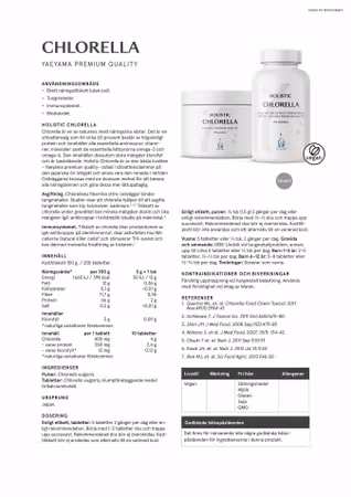 Chlorella, 250 tabletter