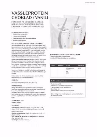 Vassleprotein vanilj, 5 kg