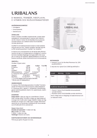 Uribalans, 32 påsar à 2 gram