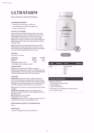 Ultratarm, 90 kapslar